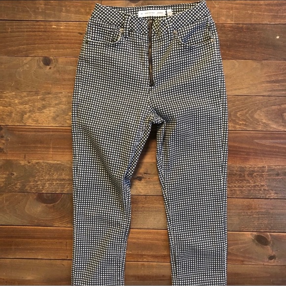 Black and white skinny gingham pants - Picture 1 of 4